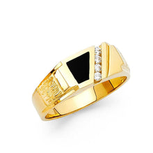 Load image into Gallery viewer, 14K Yellow Gold Onyx Men's Ring - silverdepot
