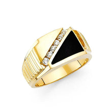 Load image into Gallery viewer, 14K Yellow Gold Onyx Men's Ring - silverdepot