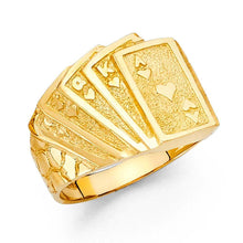 Load image into Gallery viewer, 14K Yellow Gold CZ Men's Ring - silverdepot