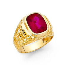 Load image into Gallery viewer, 14K Yellow Gold CZ Men's Ring - silverdepot