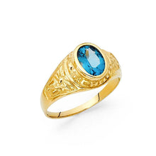Load image into Gallery viewer, 14K Yellow Gold CZ Men's Ring - silverdepot
