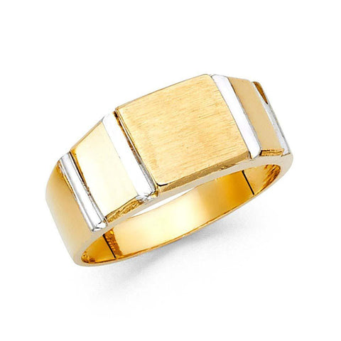 14K Yellow Gold 10mm Men's Ring