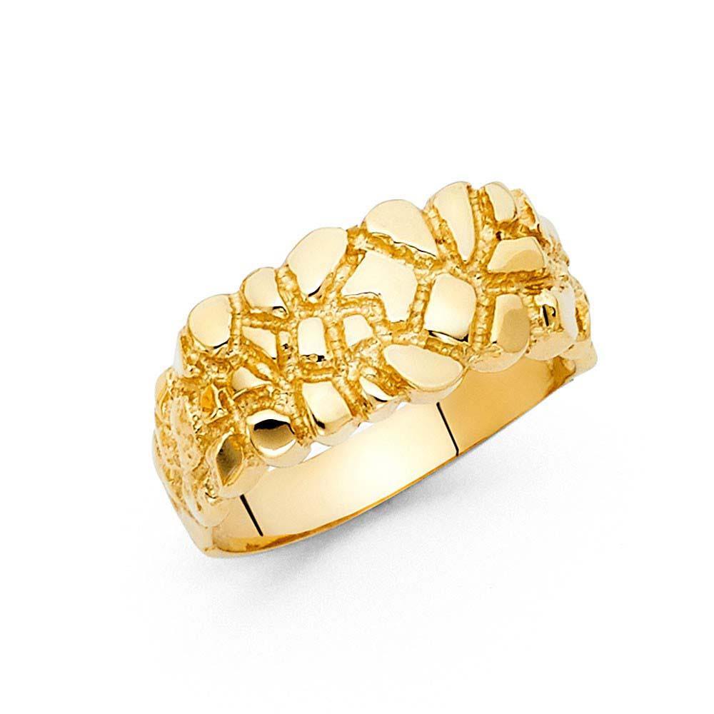 14K Yellow Gold 10mm Nugget Ring