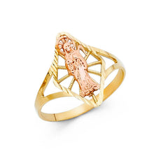 Load image into Gallery viewer, 14K Two Tone 16mm Assorted Fancy Ring - silverdepot