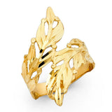 14K Yellow Gold 28mm Assorted Fancy Ring