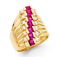 Load image into Gallery viewer, 14K Yellow Gold CZ Rings and Mother Semanario Ring - silverdepot