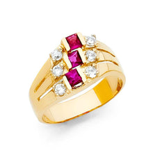 Load image into Gallery viewer, 14K Yellow Gold CZ Rings and Mother Semanario Ring - silverdepot