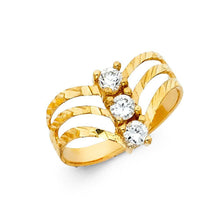 Load image into Gallery viewer, 14K Yellow Gold CZ Rings and Mother Semanario Ring - silverdepot