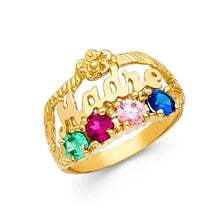 Load image into Gallery viewer, 14K Yellow Gold CZ Rings and Mother Semanario Ring - silverdepot