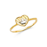 14K Two Tone Fancy Ring