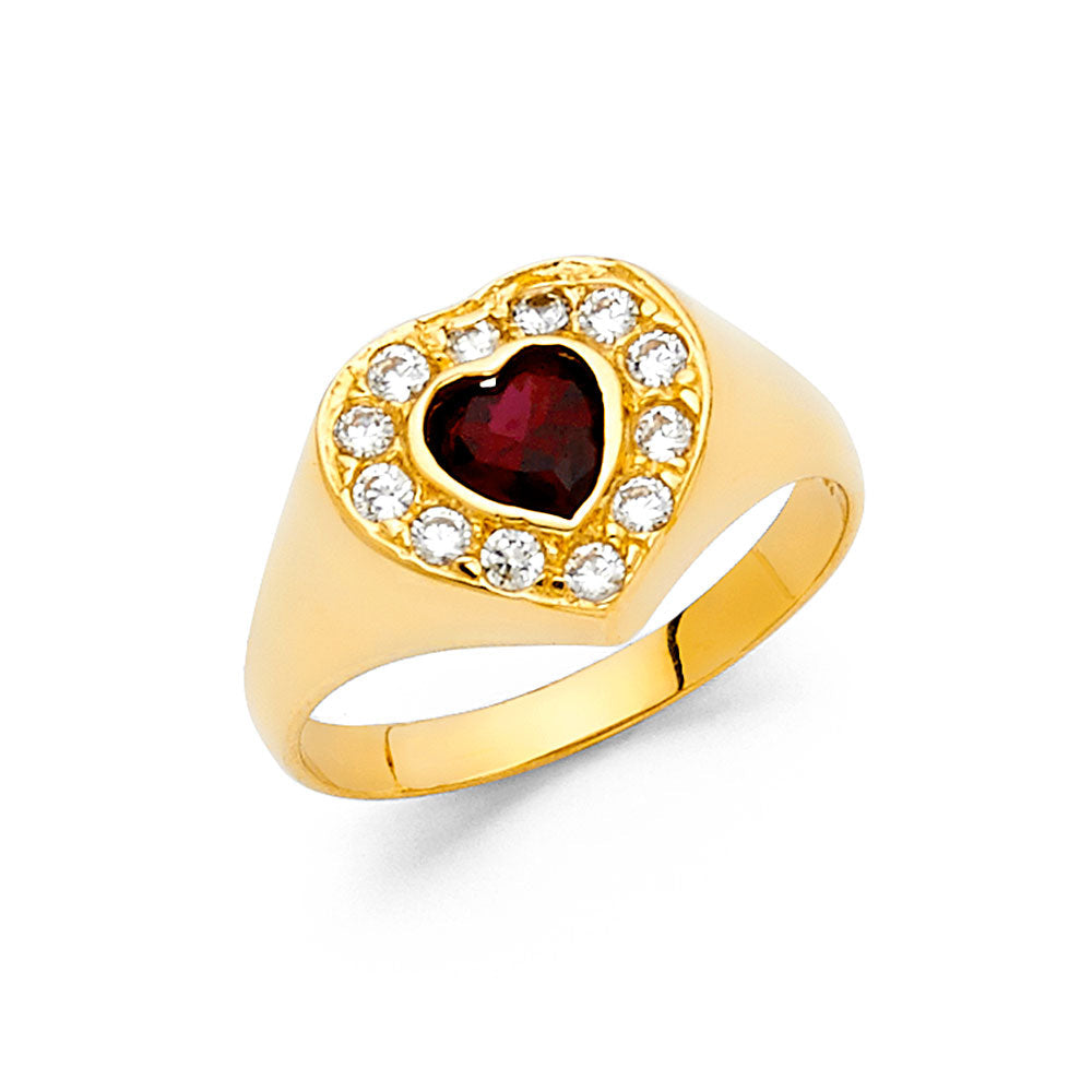 14K Yellow CZ FANCY Ring 4.1grams