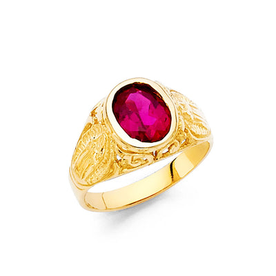 14K Yellow CZ BABIES Ring 2.3grams