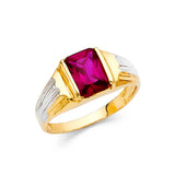 14K Yellow CZ Ring 2.5grams