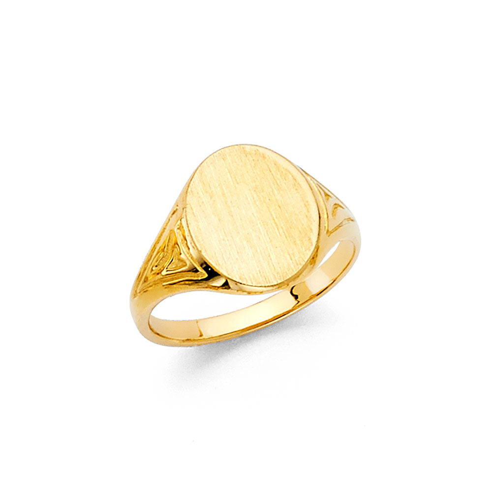 14K Yellow JUNIOR SIGNET Ring 1.9grams