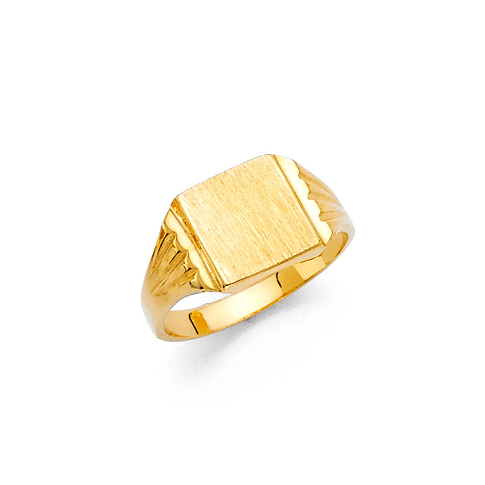 14K Yellow JUNIOR SIGNET Ring 1.5grams