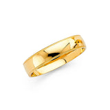 14K Yellow Gold 4mm Milgrain Ladies Wedding Band