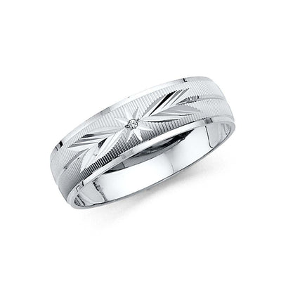 14k Yellow Gold 8mm 7 Days Band