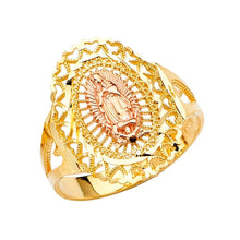 Load image into Gallery viewer, 14K Two Tone Our Lady of Guadalupe Ring - silverdepot