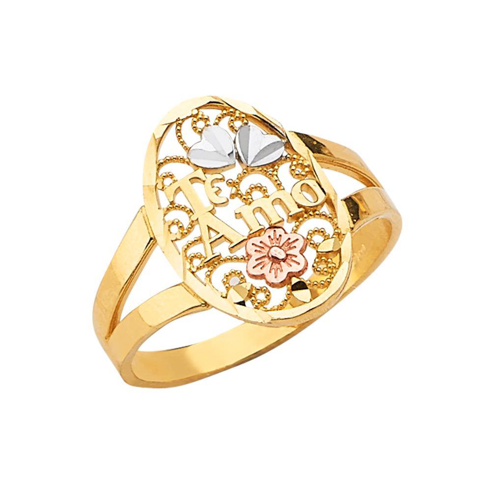 14K Tri Color Assorted Ring - silverdepot