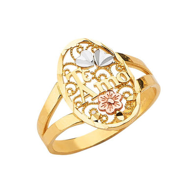 14K Tri Color Assorted Ring - silverdepot