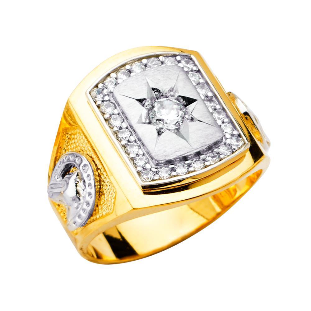 14K Yellow Gold Men's Rings - silverdepot