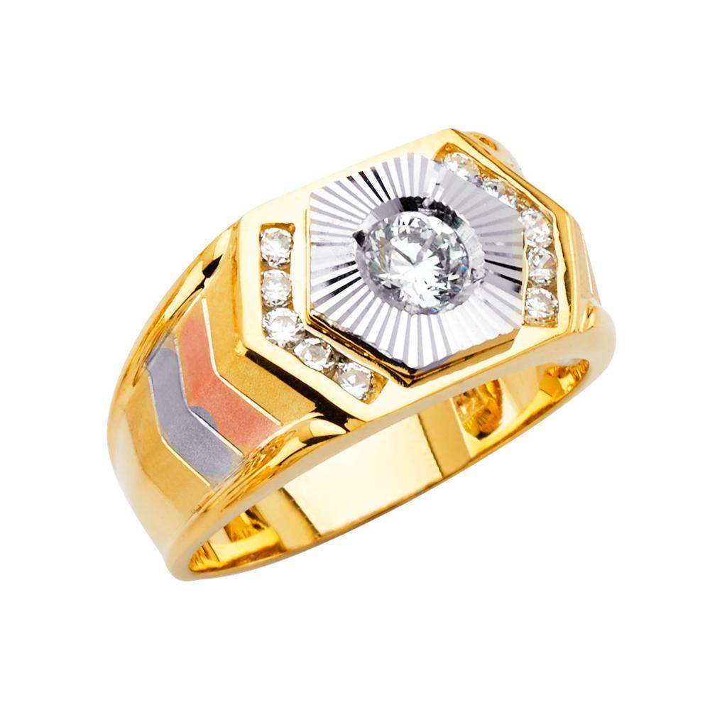 14K Yellow Gold Men's Rings - silverdepot