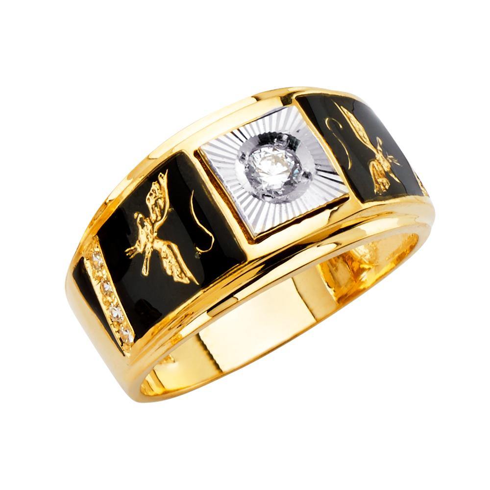14K Yellow Gold Men's Rings