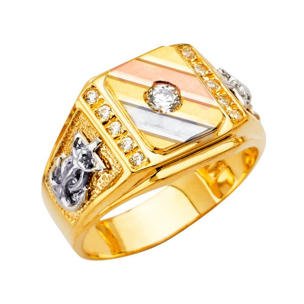 14K Yellow Gold Men's Rings