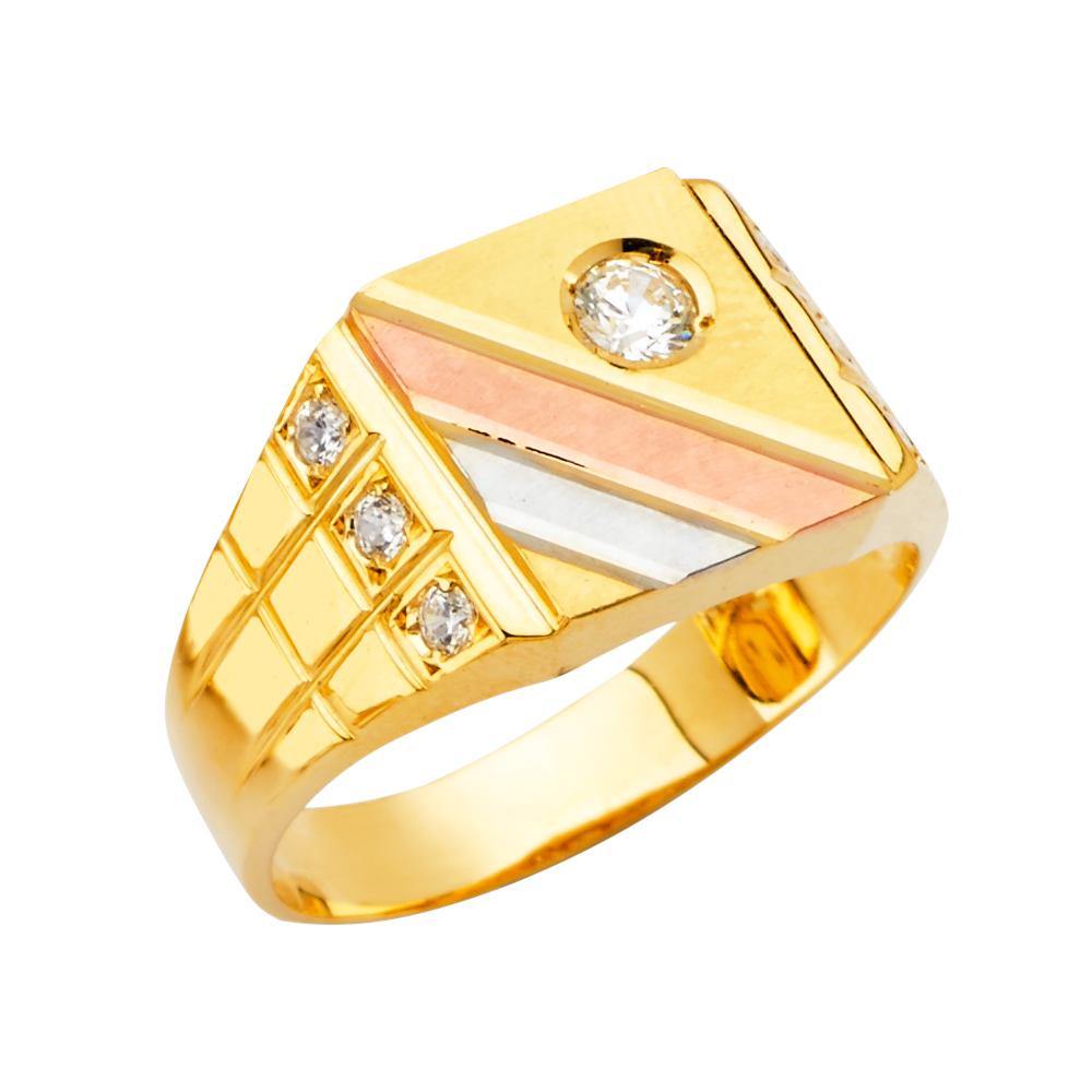 14K Yellow Gold Men's Rings