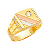 14K Yellow Gold Men's Rings
