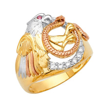 Load image into Gallery viewer, 14K Tri Color CZ Men&#39;s Rings - silverdepot