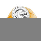 14K Tri Color CZ Men's Rings