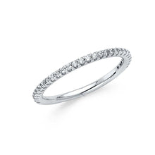 Load image into Gallery viewer, 14K White Gold 1.5mm Clear CZ Ladies Wedding Band