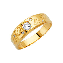 Load image into Gallery viewer, 14K Yellow Men's CZ Wedding Band