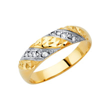 Load image into Gallery viewer, 14K Yellow Men's CZ Wedding Band
