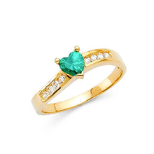 Load image into Gallery viewer, 14K Yellow Gold Ladies Fancy CZ Ring