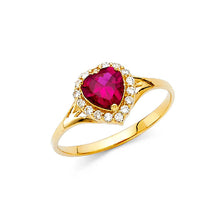 Load image into Gallery viewer, 14K Yellow Gold Ladies Fancy CZ Ring
