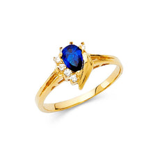Load image into Gallery viewer, 14K Yellow Gold Ladies Fancy CZ Ring