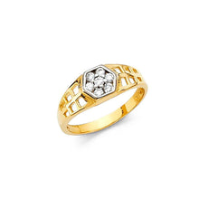Load image into Gallery viewer, 14K Yellow Gold 6mm CZ Babies Ring - silverdepot