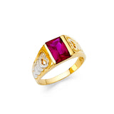 14K Yellow BABY CZ Ring S2grams