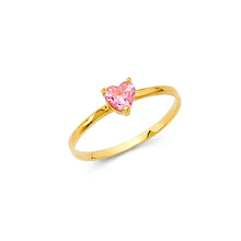 Load image into Gallery viewer, 14K Yellow BABY CZ Ring 0.6grams