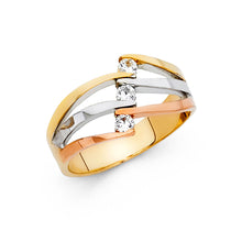 Load image into Gallery viewer, 14KT SEMANARIO CZ Ring 3.5grams