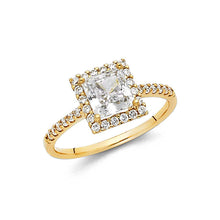 Load image into Gallery viewer, 14K Yellow Gold 1.5mm Round CZ Engagement Ring