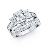 14K Yellow Gold Round 3.5mm CZ Engagement Ring Only--Wedding Band is not included