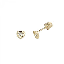 Load image into Gallery viewer, 14K Yellow Gold 4mm Stud Earrings - Screw Back