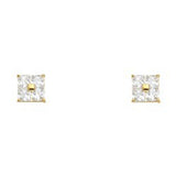 14K Yellow Gold Assorted Stud Earrings - Screw Back