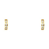 14K Yellow Gold Assorted Stud Earrings - Screw Back