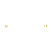 Load image into Gallery viewer, 14k White Gold 8mm Ball Stud Earrings With Push Back