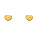 14K Yellow Gold Assorted Stud Earrings - Screw Back