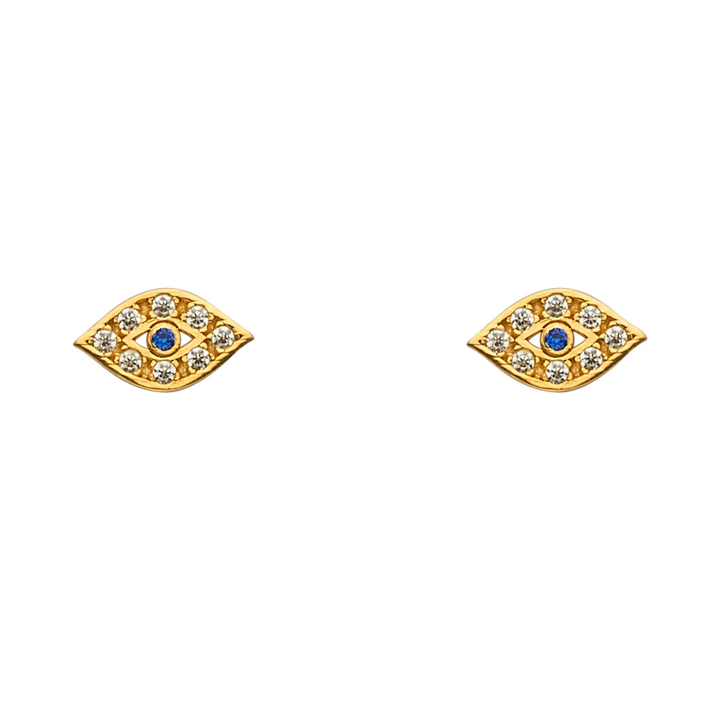 14K Yellow Gold Pearl and Assorted Stud Earrings - Screw Back